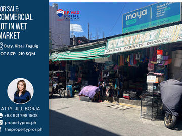 FOR SALE: Commercial lot in Wet Market Taguig, 219 sqm
