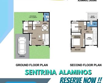 House for Sale in  Sentrina Alaminos Laguna Along Maharlika National Highway-AVINA MODEL