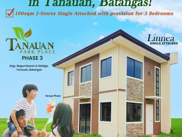House and Lot For Sale at Tanauan Park Place Linnea Single Attached