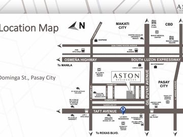 5% DP ONLY in The Aston Place, Dominga St. Pasay City