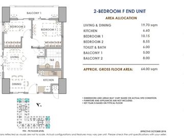 2 Bedroom Condo For Sale in Pasay City - The Aston Place Near Makati, MOA & LRT