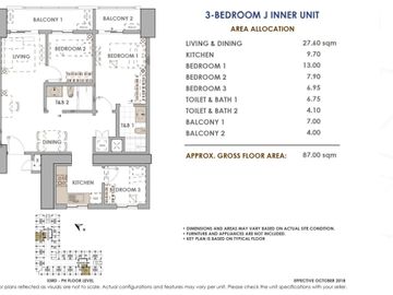 2 Bedroom Condo For Sale in Pasay City - The Aston Place Near Makati, MOA & LRT