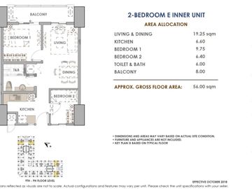 2 Bedroom Condo For Sale in Pasay City - The Aston Place Near Makati, MOA & LRT