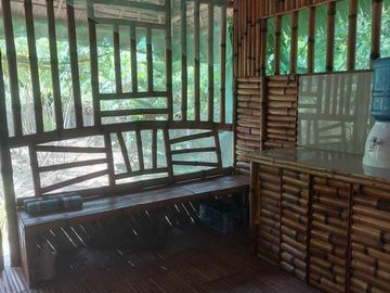 2 Bedroom Bamboo House with Loft for Rent Daily Php800/Sale Php1.3 M (300 Sq M -Clean Title)