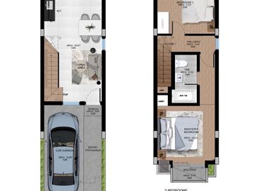 2 Bedroom Townhouse Unit for Sale at St. Monique Valais in Binangonan, Rizal