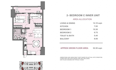 2-Bedroom Condo Unit for Sale in Mandaluyong City, Kai Garden Residences