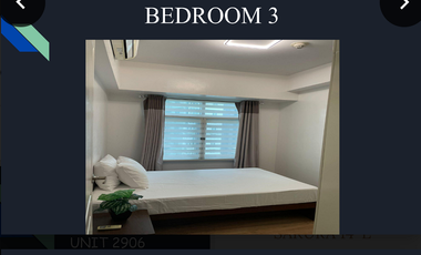 For Lease: Furnished 3 Bedroom Unit with Parking at Two Serendra in Taguig City