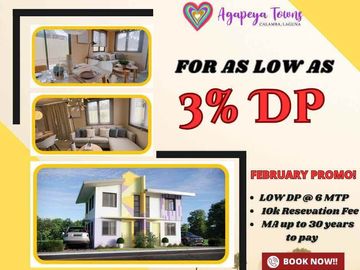 A V-Gift for your partner! Feb Promo Housing at Calamba, Laguna As low as 3% DP!