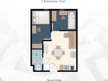 Spacious 2BR Condo w/ Balcony at Westwind, Lancaster New City – ₱21K/Month