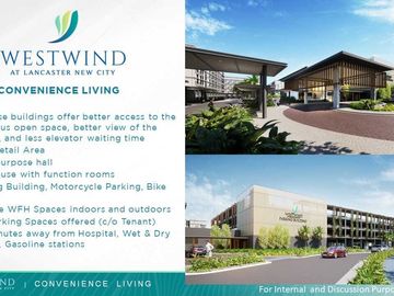 Spacious 2BR Condo w/ Balcony at Westwind, Lancaster New City – ₱21K/Month