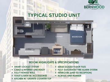 Studio Premiere at Bernwood Centrale in Jaro Iloilo