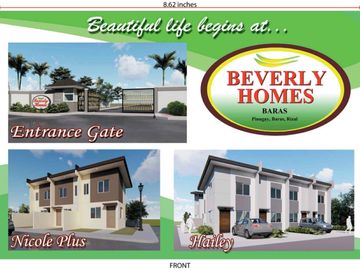 Pag ibig Financing and Very affordable house and lot sale in Beverly Homes Baras