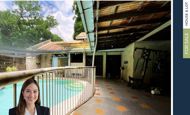 FOR SALE 5BR Old House & Lot With Swimming Pool in White Plains, Quezon City