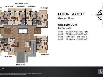 Pievana I 1 Bedroom Suite Unit with Balcony for Sale in Santo Tomas, Batangas