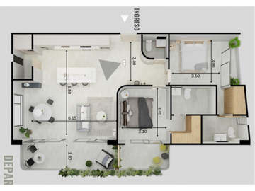 Cumbayá La Primavera, Departamento en Venta, 90.57m2