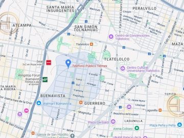 Departamento en VENTA a espaldas de Forum Buenavista y a 1 cuadra de metro Tlatelolco