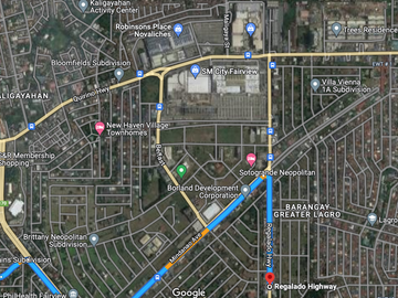 Commercial Lot For Sale in Fairview Quezon City Near SM Fairview