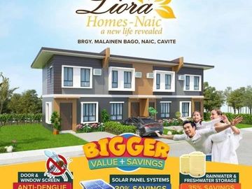 For Sale: Liora Homes | Affordable 2-Storey Townhouse with 2 Bedrooms and solar panel, Naic