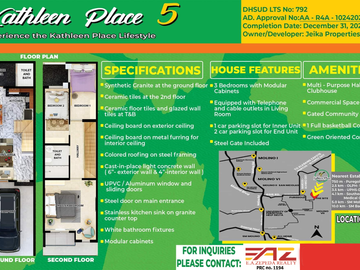 Pre-selling 2-Storey Townhouse For Sale at Molino VII, Bacoor, Cavite