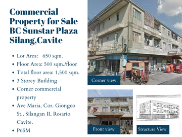 Property for Sale BC Sunstar Plaza Building Silang, Cavite