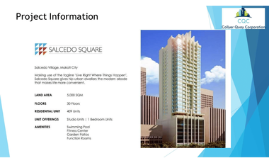 FOR SALE SALCEDO SQUARE [5.8M] / 24.40SQM
