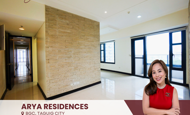 BGC Taguig Condo for Sale in Arya Residences Rare 4 Bedroom 4BR 2 Combined Unit