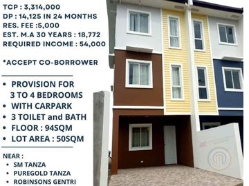 Preselling Townhouses in Istana Tanza Cavite