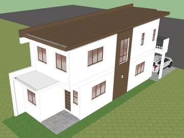 100sqm, 7.450m   3 bedroom customized single attached house and lot for sale