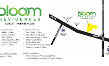 For sale Assume Balance 2 Bedroom Condo at Bloom Residences Parañaque