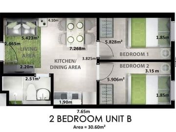 RFO 2BR Condo in Pasig for Sale - 50% Off On Downpayment