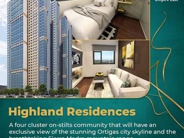 For Sale: Preselling Condo In Pasig Cainta 1BR Empire East Highland City