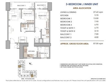 For sale: Pasay area 3 Bedroom Unit only The Aston Place, San Isidro Pasay City