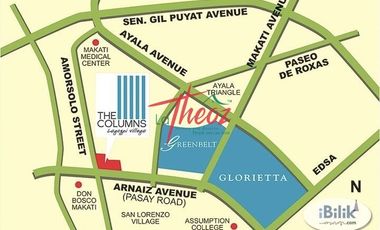 2 Bedroom Condominium with Parking @ The Columns -Legaspi, Makati for Sale