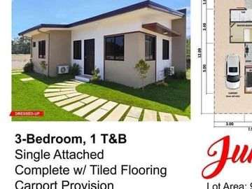 3BR Single Attached House and Lot for Sale
