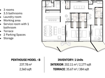 🏝️ PENTHOUSE MODEL B | THE STELLA – COZUMEL