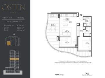 Departamento en Venta - Osten Tower - 2 Ambientes - Puerto Madero