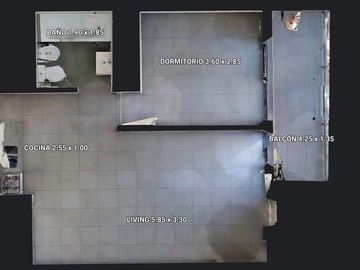 DEPARTAMENTO SEMIPISO 2 AMBIENTES CON BALCÓN