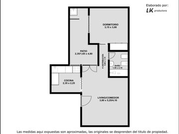 VENTA DEPARTAMENTO 2 AMBIENTES CABALLITO