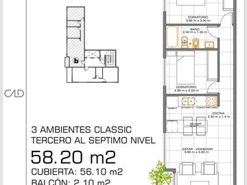 Venta departamento tres ambientes Ituzaingo Norte