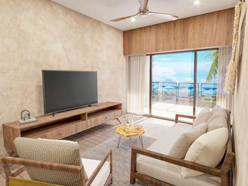 EN VENTA ESTUDIO EN MAHAHUAL CON AREA DE YOGA Y ALBERCA INFINITY