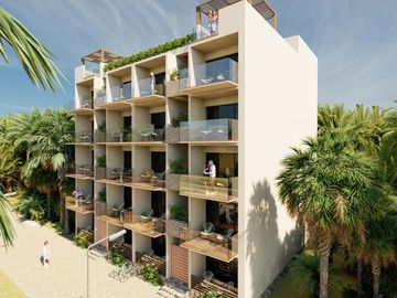 EN VENTA ESTUDIO EN MAHAHUAL CON AREA DE YOGA Y ALBERCA INFINITY