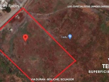 Venta terreno industrial  y comercial 7.437m2  Vía Durán- Boliche