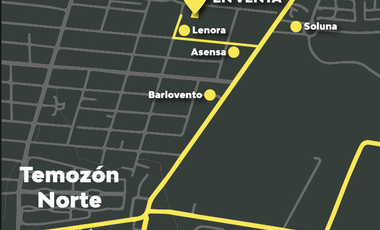 Terreno de 1,000m2 en Venta en Temozón
