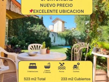 Casa en Venta. 4 amb. Piscina y Cochera. Olivos