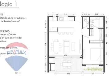 DEPARTAMENTO DOS AMBIENTES EN VENTA EN LA CALABRIA