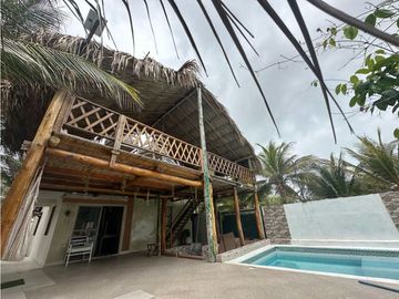 CASA DE PLAYA EN SALGAR -ATLANTICO.5 HABITACIONES