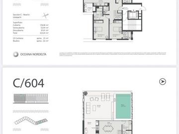 4 amb c 2 Cocheras, Terraza y Piscina Propia - Oceana Nordelta-  Vista a Laguna Central