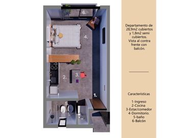 DEPARTAMENTO VENTA LA PLATA MONOAMBIENTE
