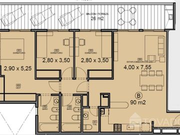 4 ambientes de Categoría en Edificio Full Amenities!