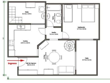VENTA PH DUPLEX 5 AMB. CON PATIO Y TERRAZA URQUIZA